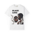 Black Love Portrait T-shirt | Afrocentric Couple Illustration