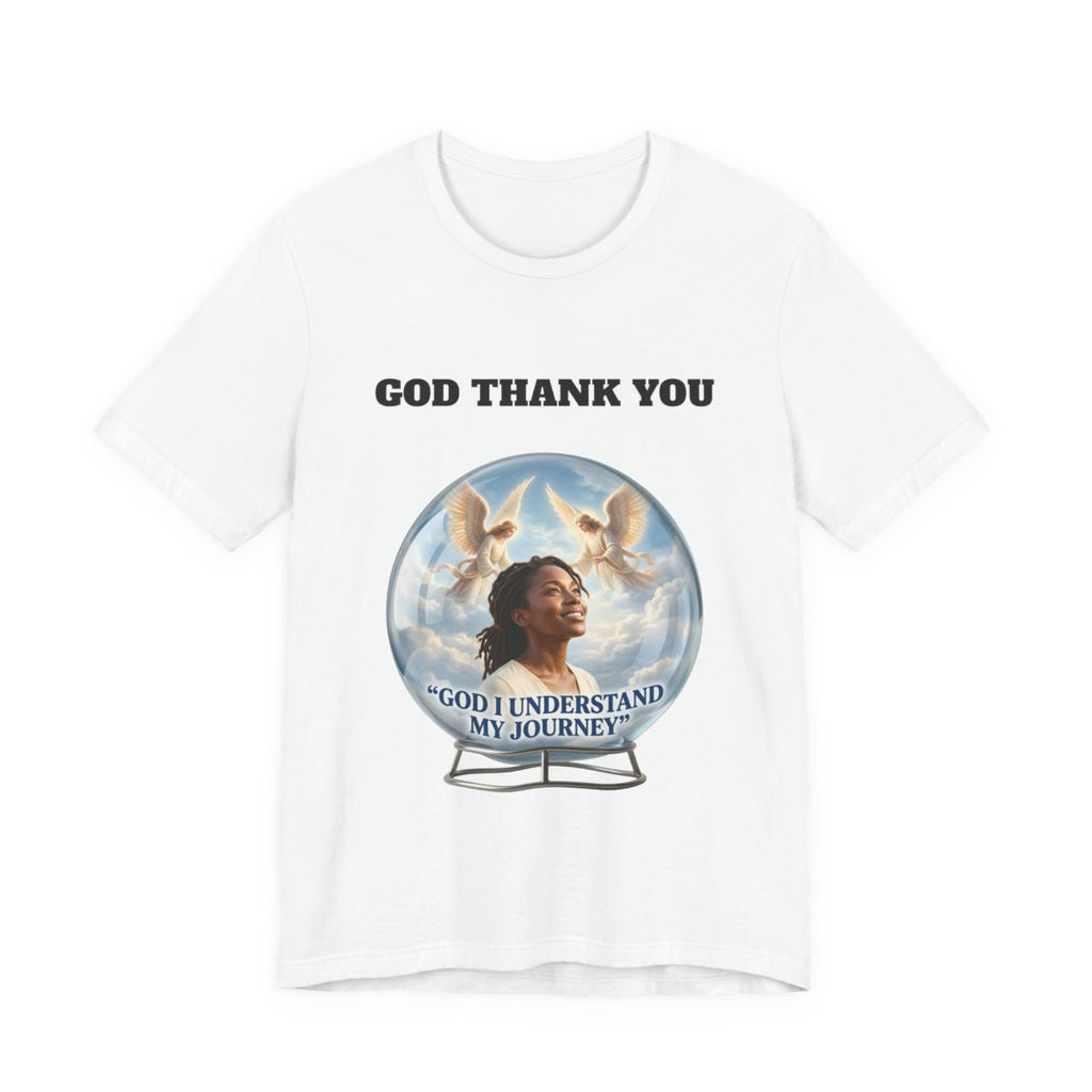 God Thank You Portrait Tee | Inspirational Christian Faith Shirt
