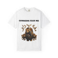Lion with Doves Cowards Fear Me T-Shirt | God Healed Me I'm Safe Tee